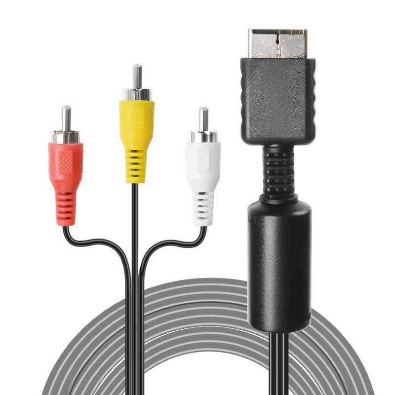 TENINYU Audio Video RCA Cable - Game Console Composite Accessories Connection AV Cable for PS1 PS2 PS3, 6FT - Image 3
